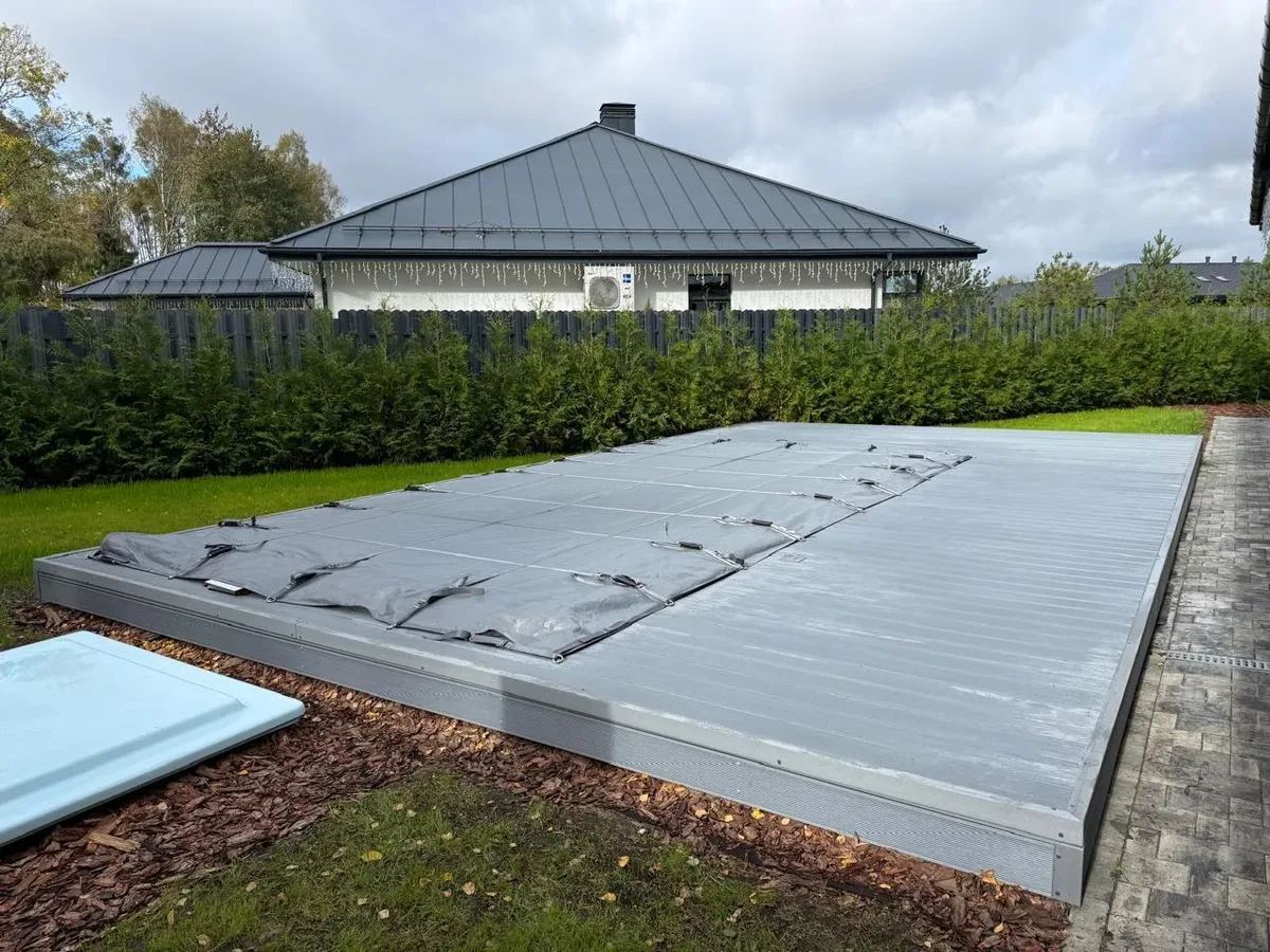 Покрывало Laguna Cover Mesh — установка в Дубне